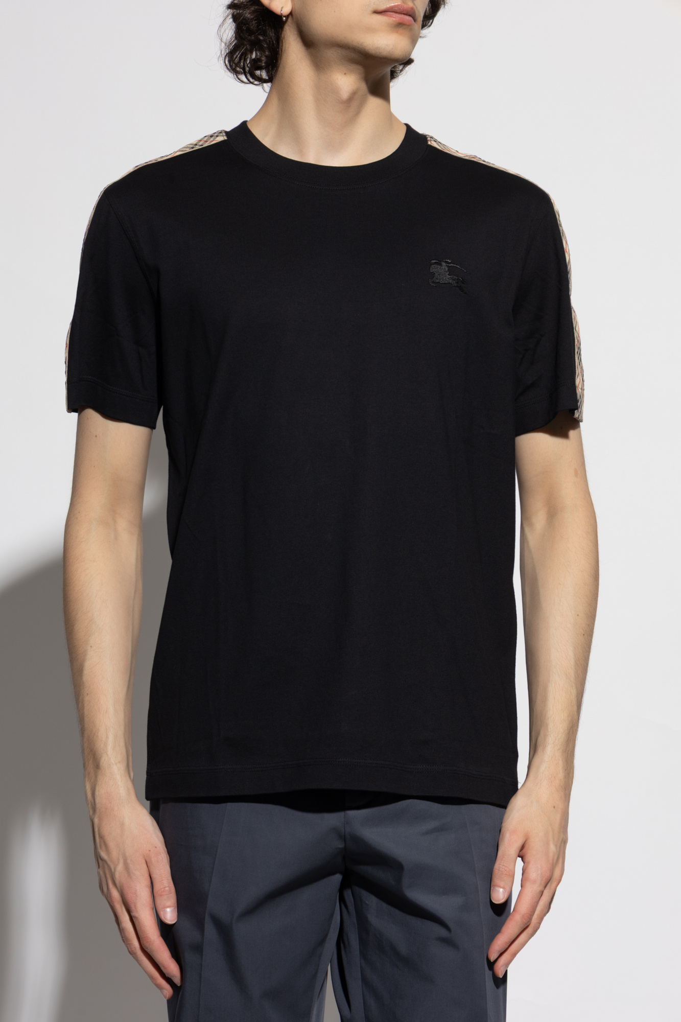Burberry T-shirt with embroidered logo | Men's Clothing | Vitkac